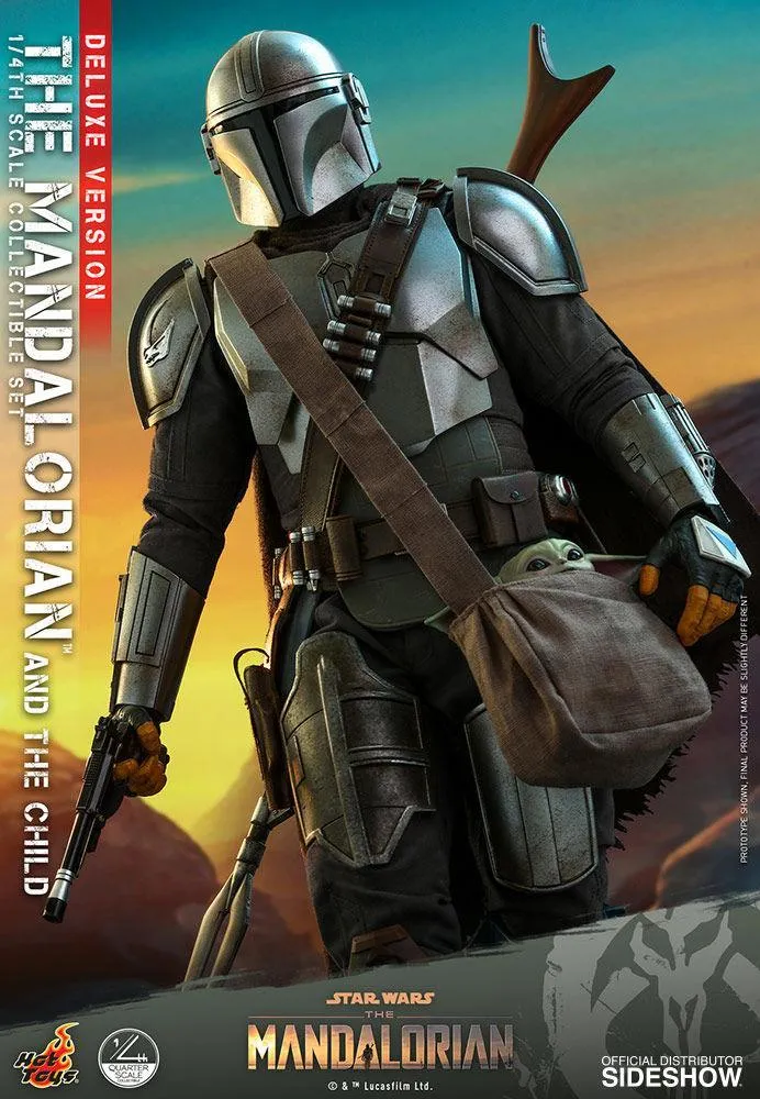 Star Wars: The Mandalorian - Mandalorian & The Child Deluxe 1:4 Scale Action Figure Set - Image 9