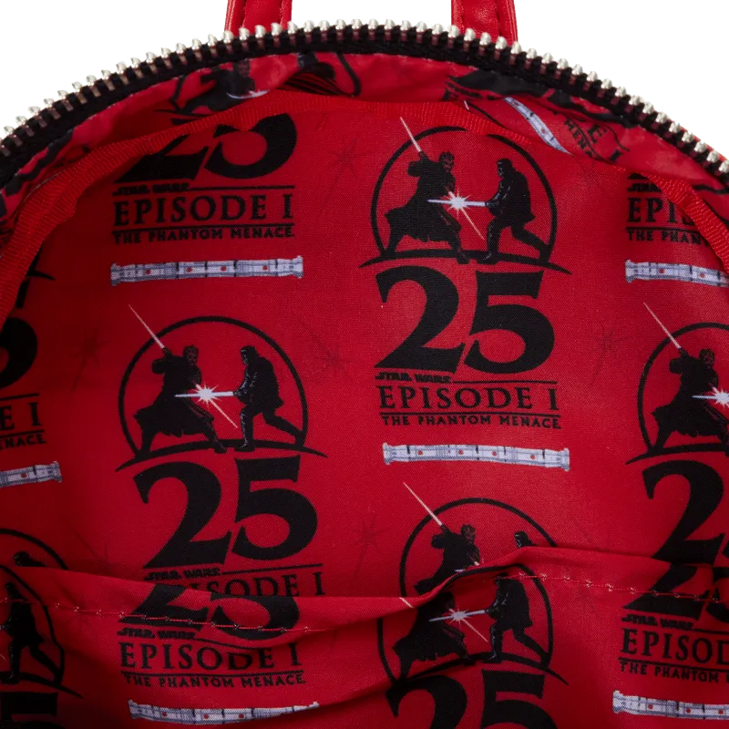 Star Wars: The Phantom Menace 25th Anniversary - Darth Maul with Hood Mini Backpack - Image 3