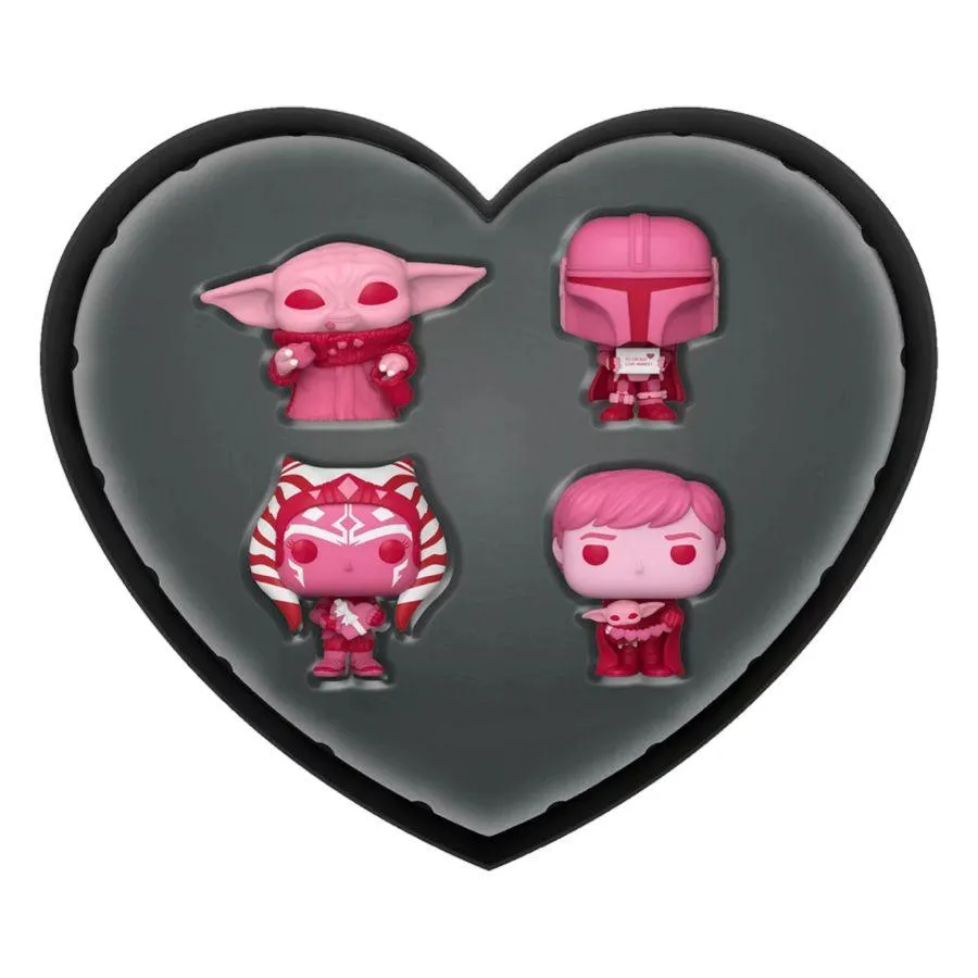 Star Wars: Valentines 2024 - Pink US Exclusive Pocket Pop! 4-Pack Heart Box [RS] - Image 2