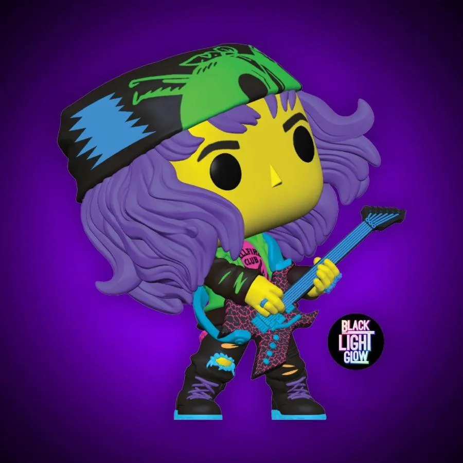 Stranger Things - Hunter Eddie with Guitar US Exclusive Blacklight Pop! Vinyl [RS] - Image 5