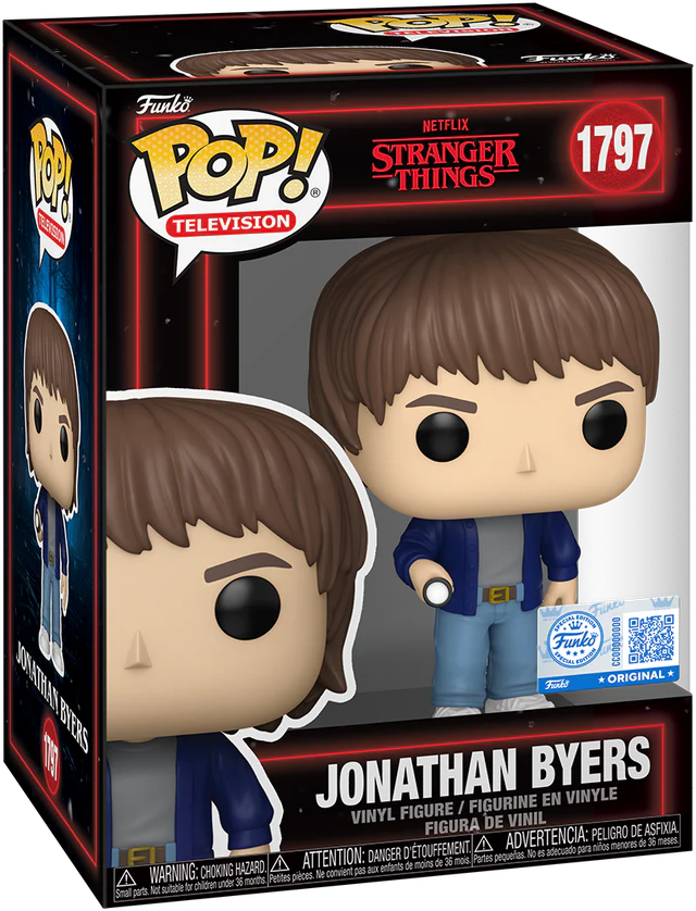 Stranger Things - Jonathan Byers (with Torch) US Exclusive Pop! Vinyl [RS] - Image 3