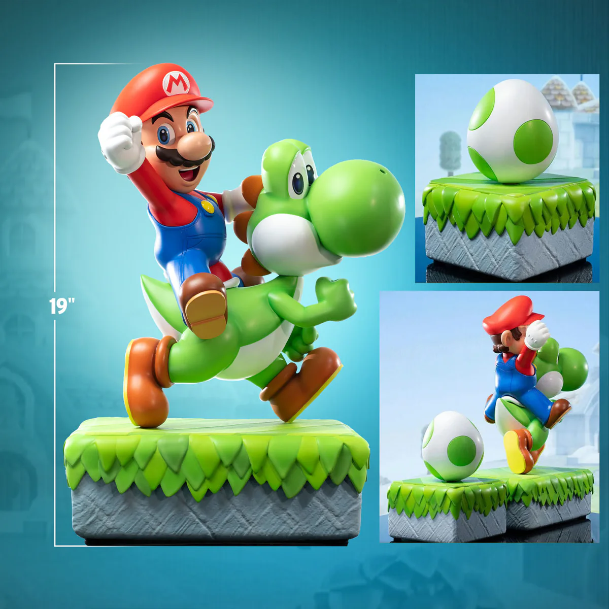 Super Mario - Mario And Yoshi (Exclusive Edition) 19" Statue - Image 3