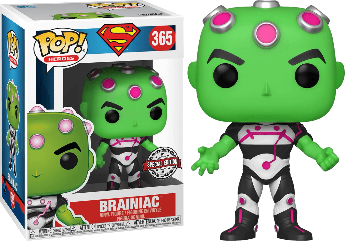 Superman - Braniac US Exclusive Pop! Vinyl [RS]