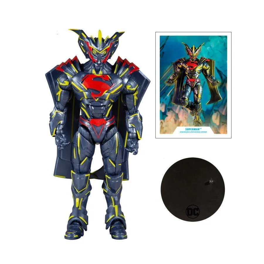 Superman - Superman Energized Unchained Armor Gold 7" Action Figure - Image 11