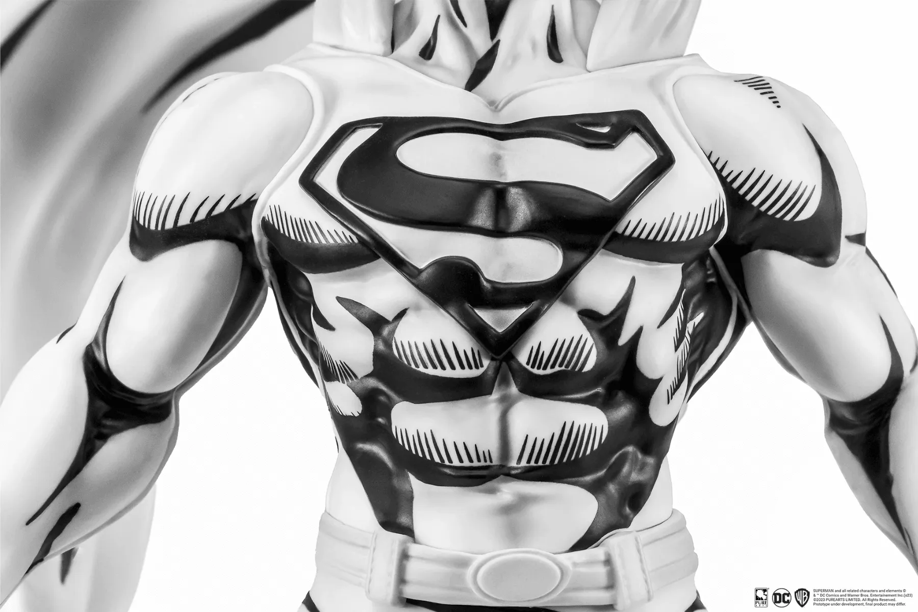 Superman - Superman (John Byrne) Black & White PVC 1:8 Scale Statue - Image 6