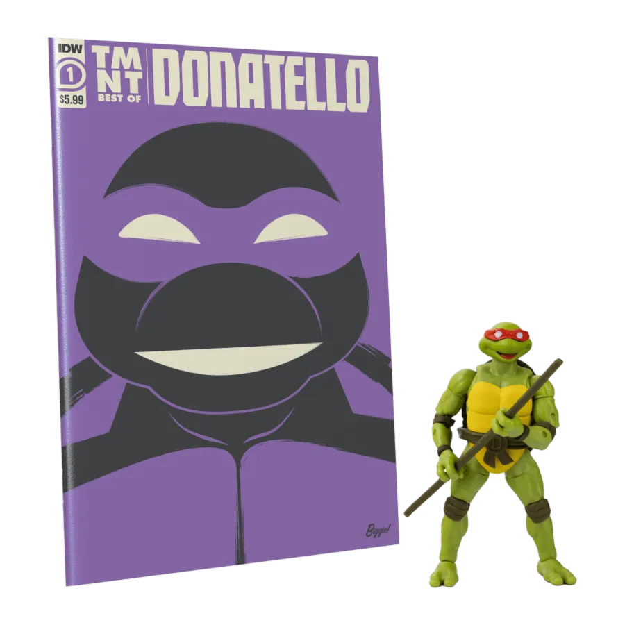 Teenage Mutant Ninja Turtles (comics) - Donatello BST AXN Action Figure & Comic Book