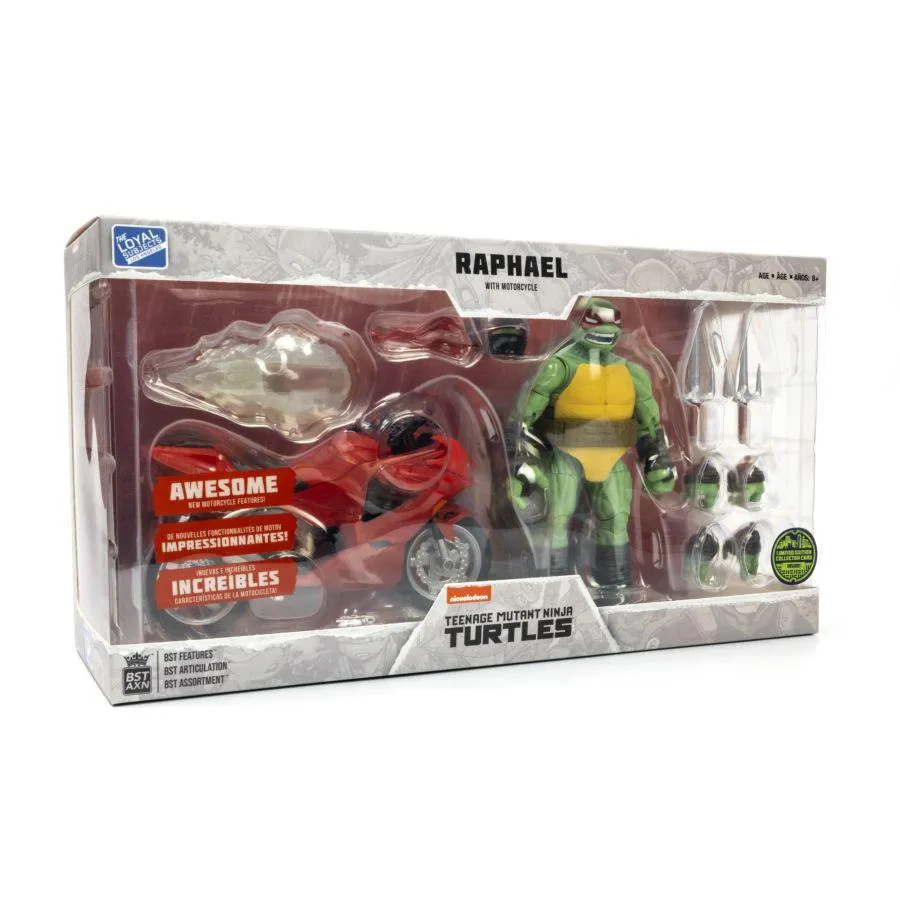 Teenage Mutant Ninja Turtles (comics) - Raphael Ninja with Red Motorcycle BST AXN Figure - Image 2