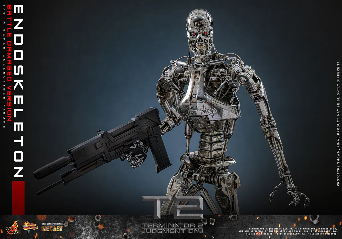 Terminator 2: Judgment Day - Endoskeleton (Battle Damaged) 1:6 Scale Collectable Action Figure - Image 12