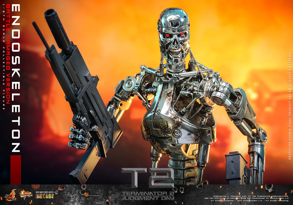 Terminator 2: Judgment Day - Endoskeleton (Battle Damaged) 1:6 Scale Collectable Action Figure - Image 14