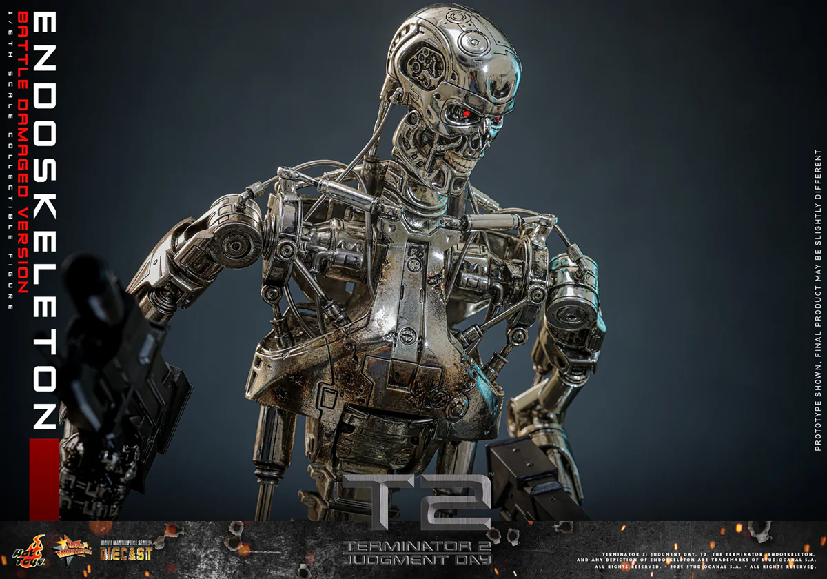 Terminator 2: Judgment Day - Endoskeleton (Battle Damaged) 1:6 Scale Collectable Action Figure - Image 17