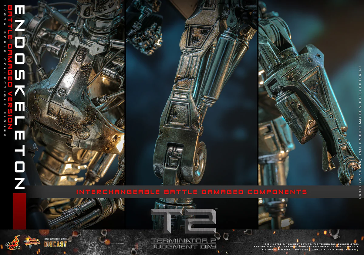 Terminator 2: Judgment Day - Endoskeleton (Battle Damaged) 1:6 Scale Collectable Action Figure - Image 20