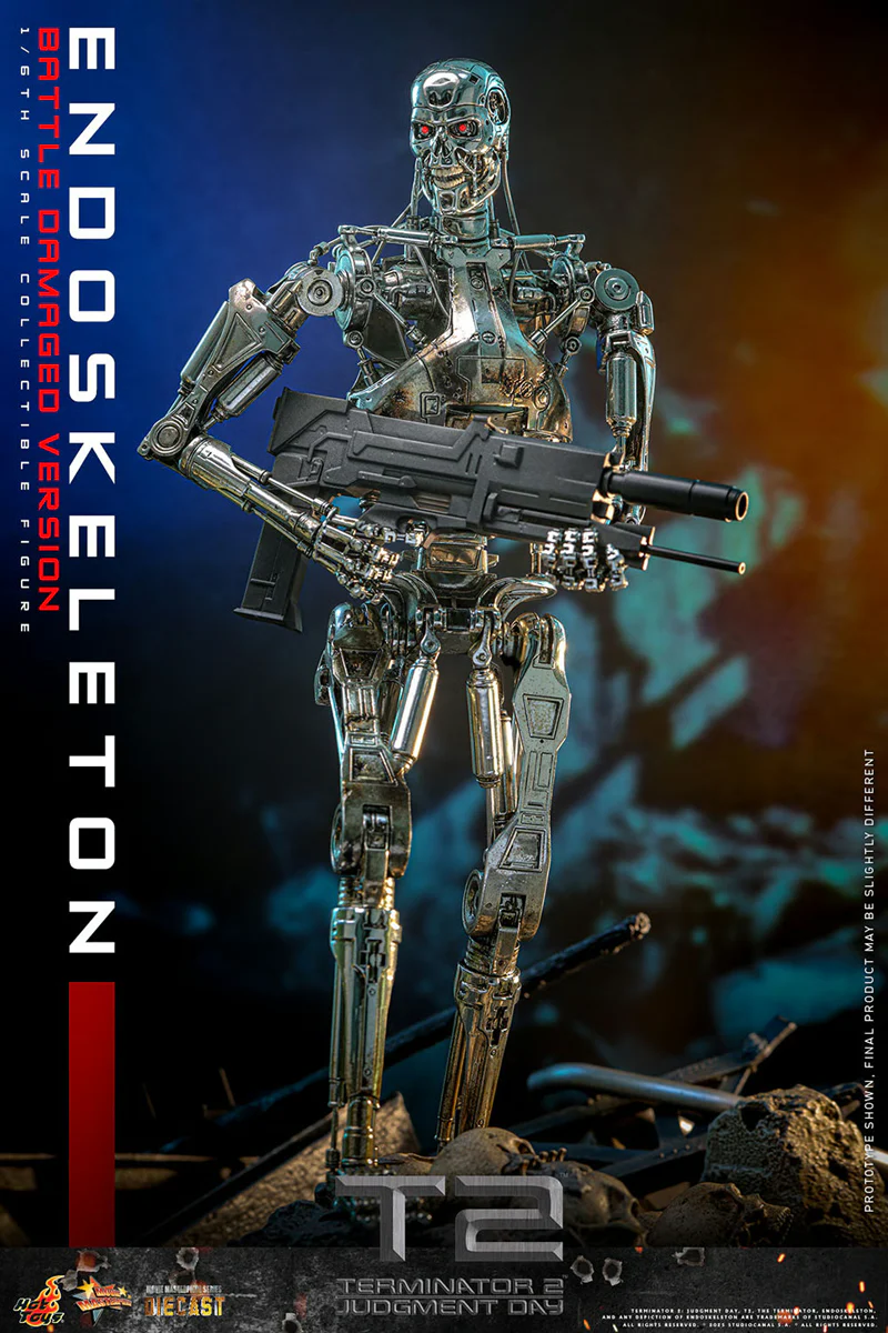 Terminator 2: Judgment Day - Endoskeleton (Battle Damaged) 1:6 Scale Collectable Action Figure - Image 4