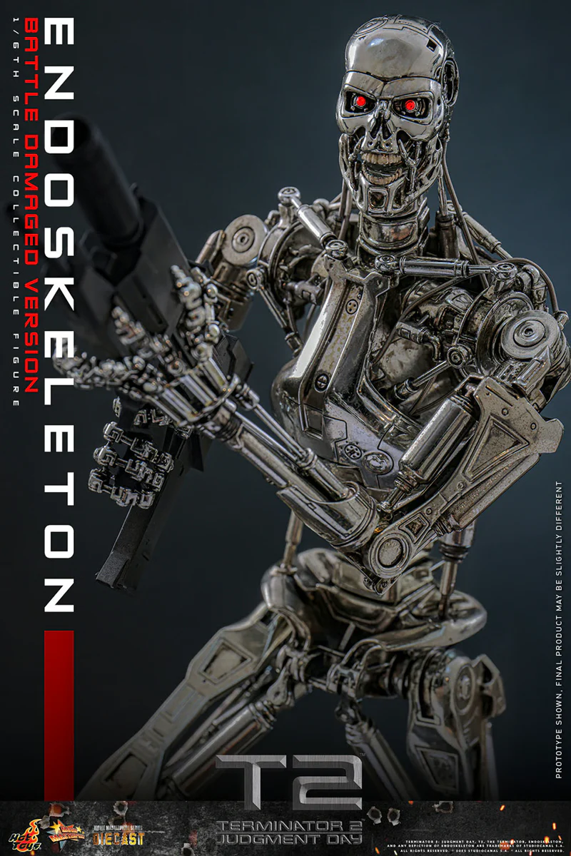 Terminator 2: Judgment Day - Endoskeleton (Battle Damaged) 1:6 Scale Collectable Action Figure - Image 5