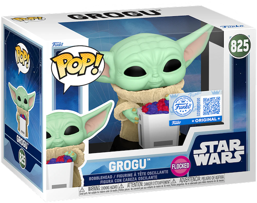 The Mandalorian & Grogu (2026) - Grogu (with Food) US Exclusive Flocked Pop! Vinyl [RS] - Image 3