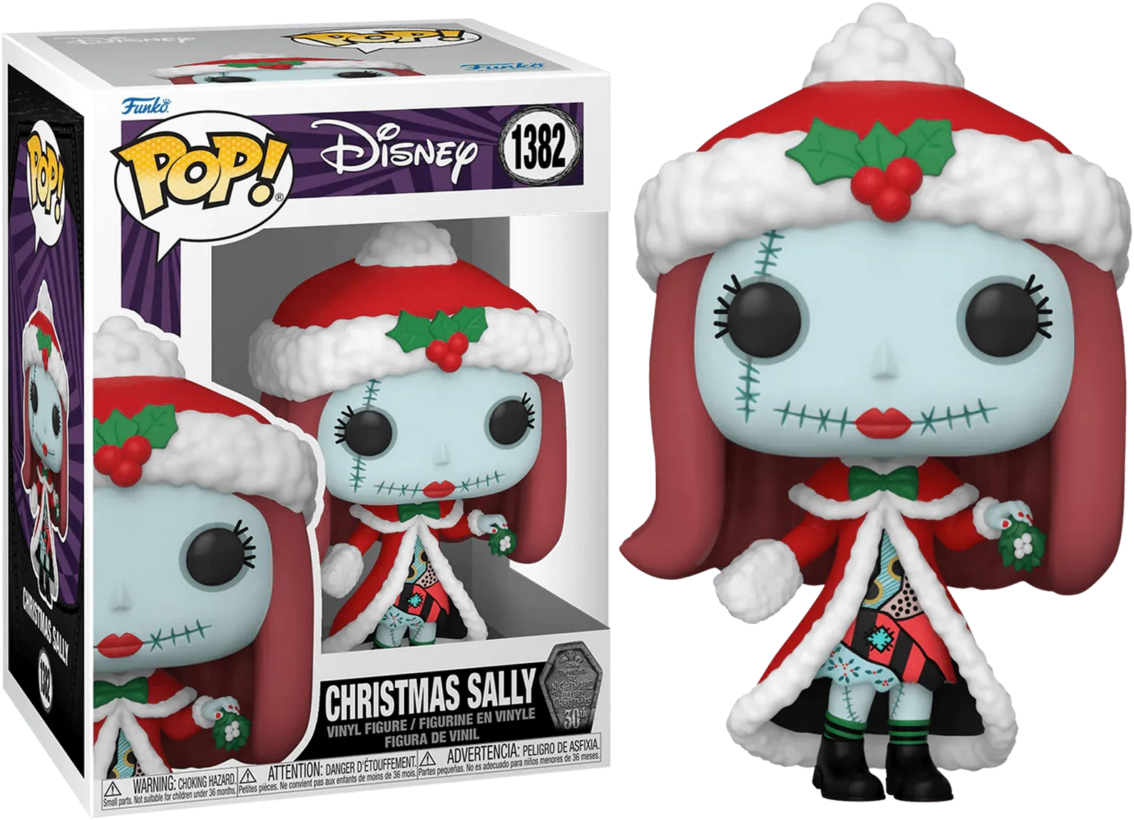 The Nightmare Before Christmas 30th Anniversary - Christmas Sally Pop! Vinyl