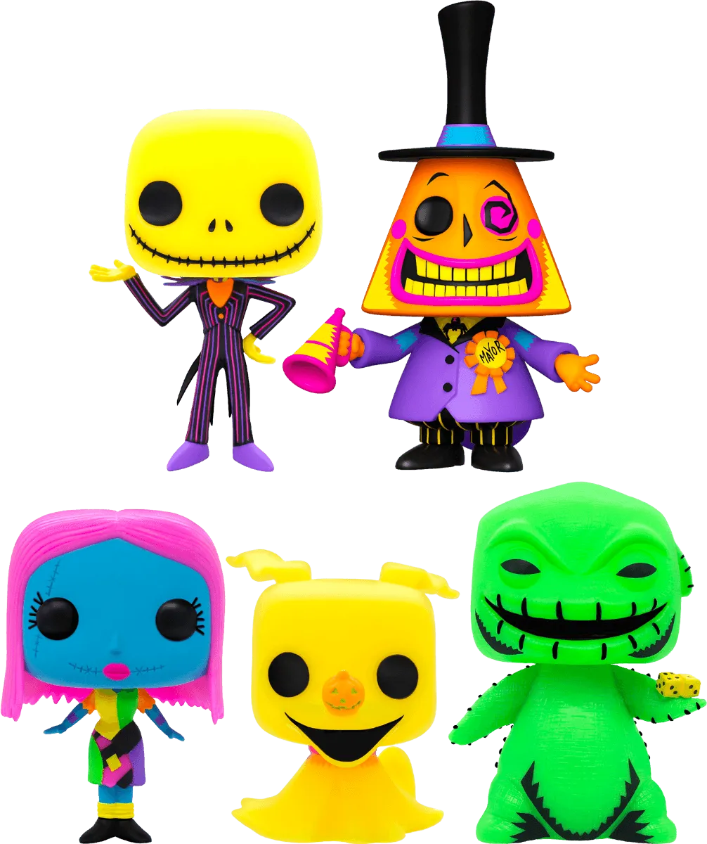 The Nightmare Before Christmas - Black Light US Exclusive Pop! 5-Pack [RS] - Image 2