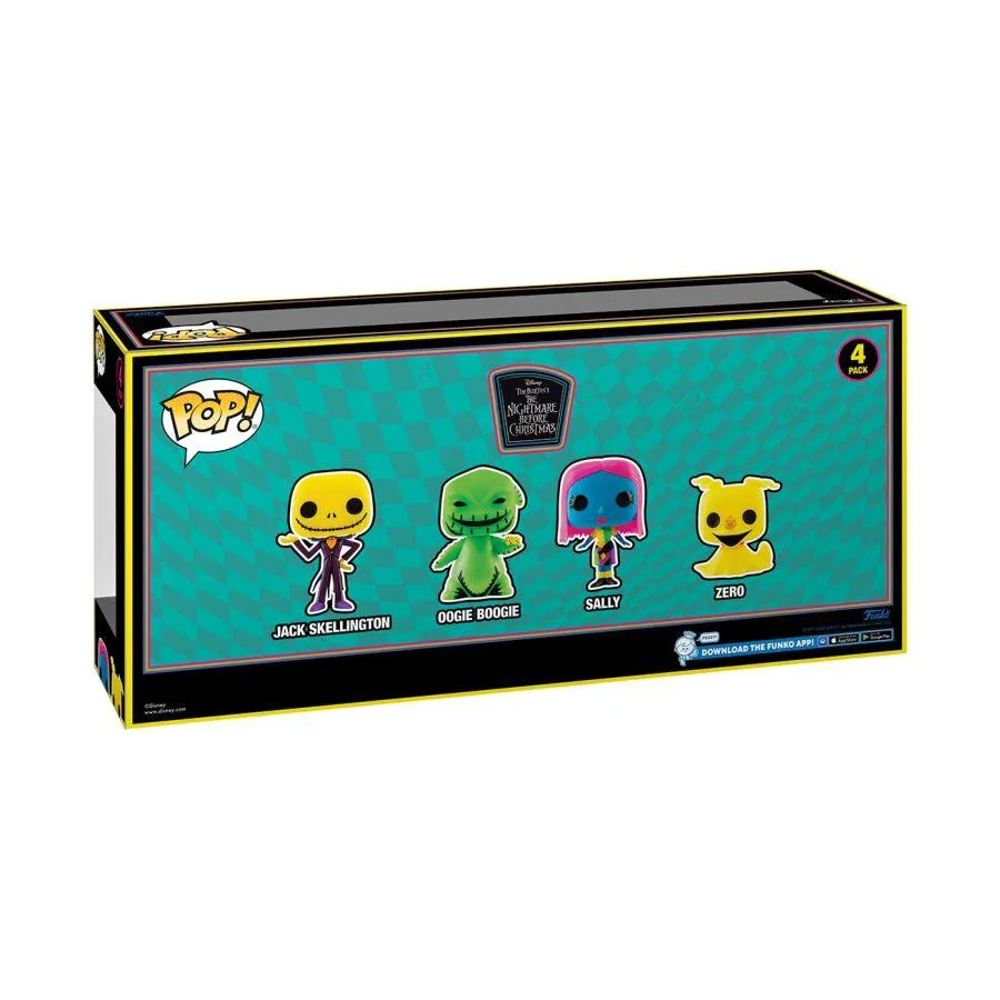 The Nightmare Before Christmas - Blacklight US Exclusive Pop! Vinyl 4-Pack [RS] - Image 4