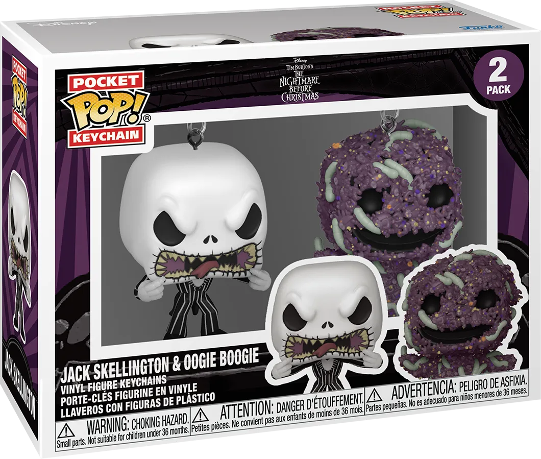 The Nightmare Before Christmas - Jack & Oogie Boogie Pop! Vinyl Keychain [2 Pack] - Image 3