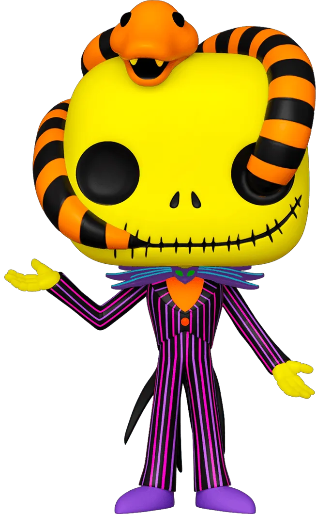 The Nightmare Before Christmas - Jack with Snake Black Light US Exclusive Pop! Vinyl [RS] - Image 2