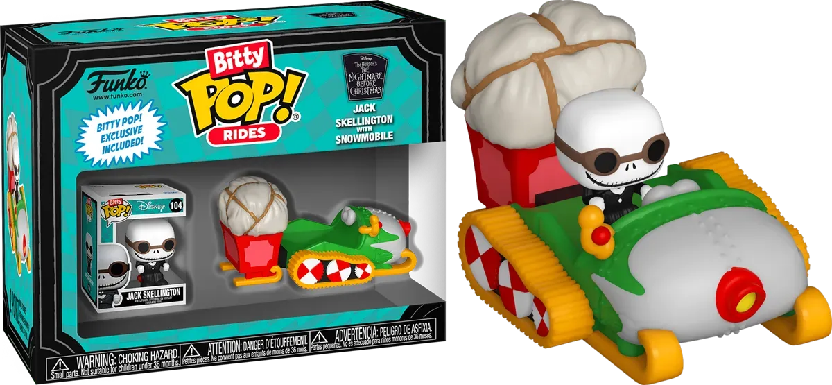 The Nightmare Before Christmas - Jack with Snowmobile Bitty Pop! Ride