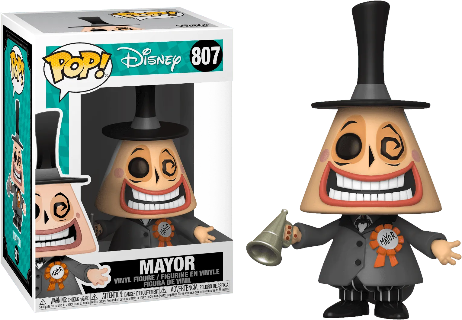 The Nightmare Before Christmas - Mayor with Megaphone (with chase) Pop! Vinyl