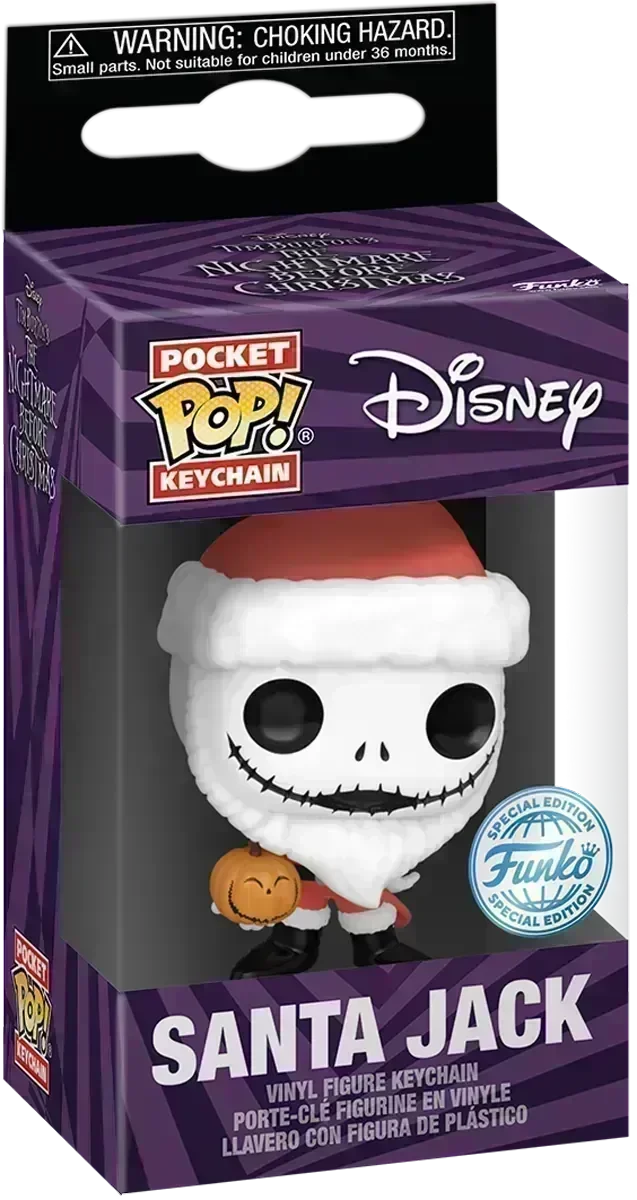 The Nightmare Before Christmas - Santa Jack (with Jack-o-lantern) US Exclusive Pop! Keychain RS - Image 3