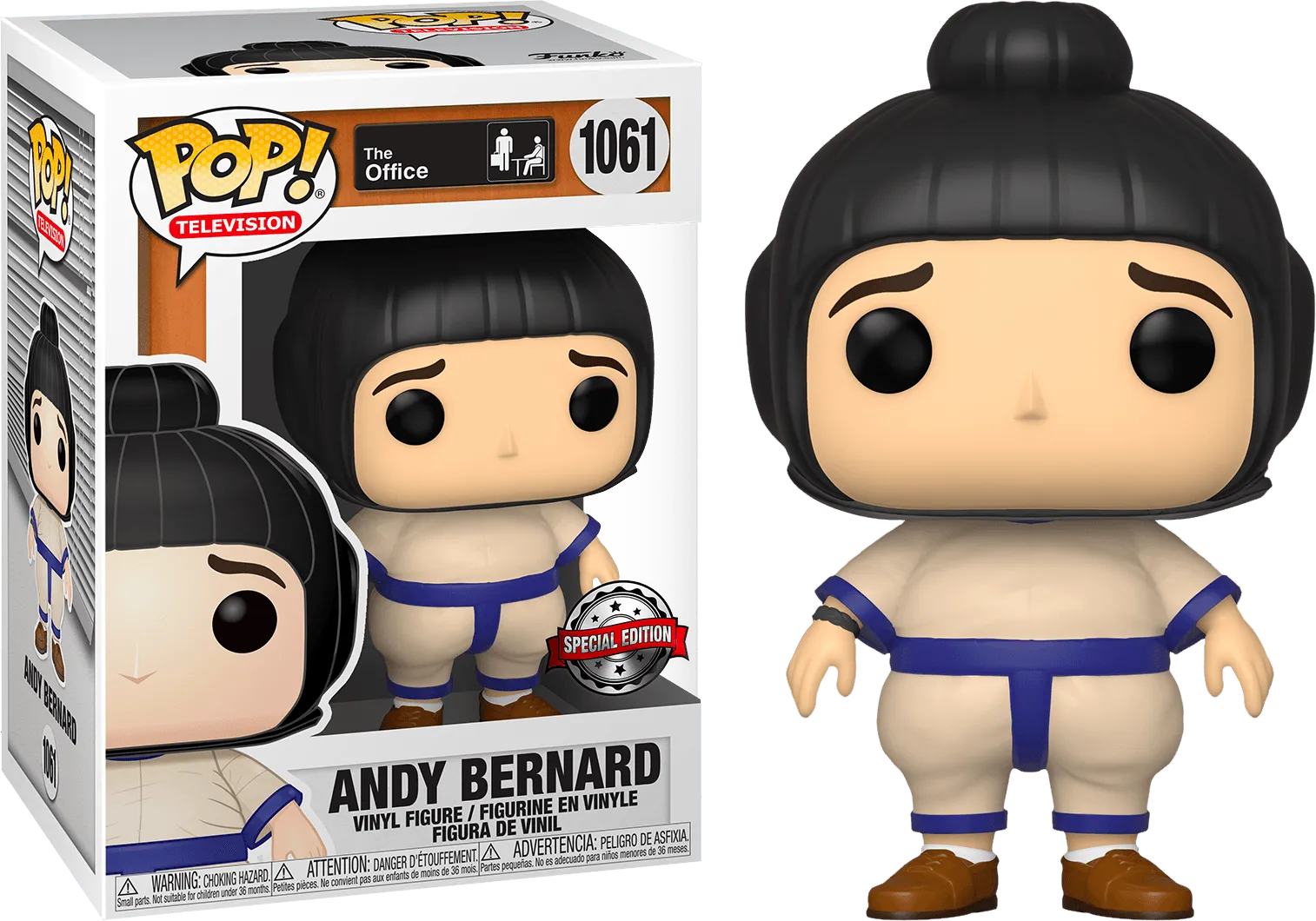 The Office - Andy in Sumo Suit US Exclusive Pop! Vinyl [RS]