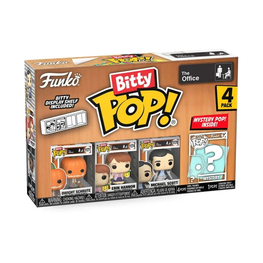 The Office - Dwight with Pumpkinhead Bitty Pop! 4-Pack - Image 2