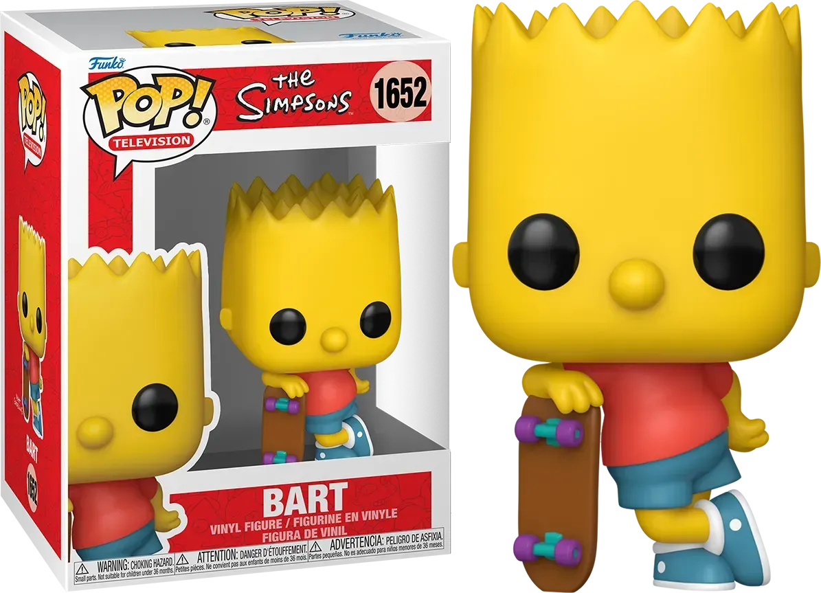 The Simpsons - Bart with Skateboard Pop! Vinyl