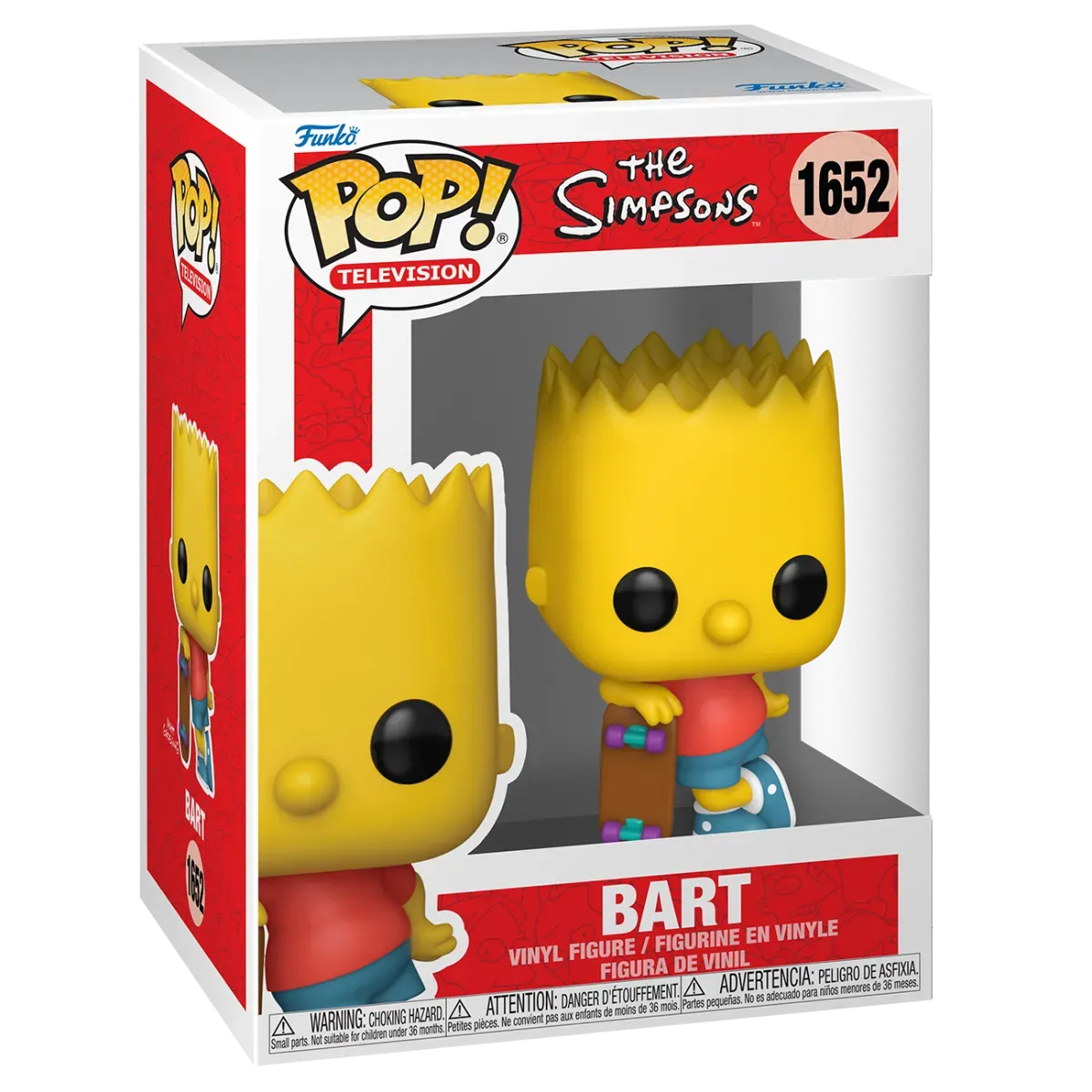The Simpsons - Bart with Skateboard Pop! Vinyl - Image 3