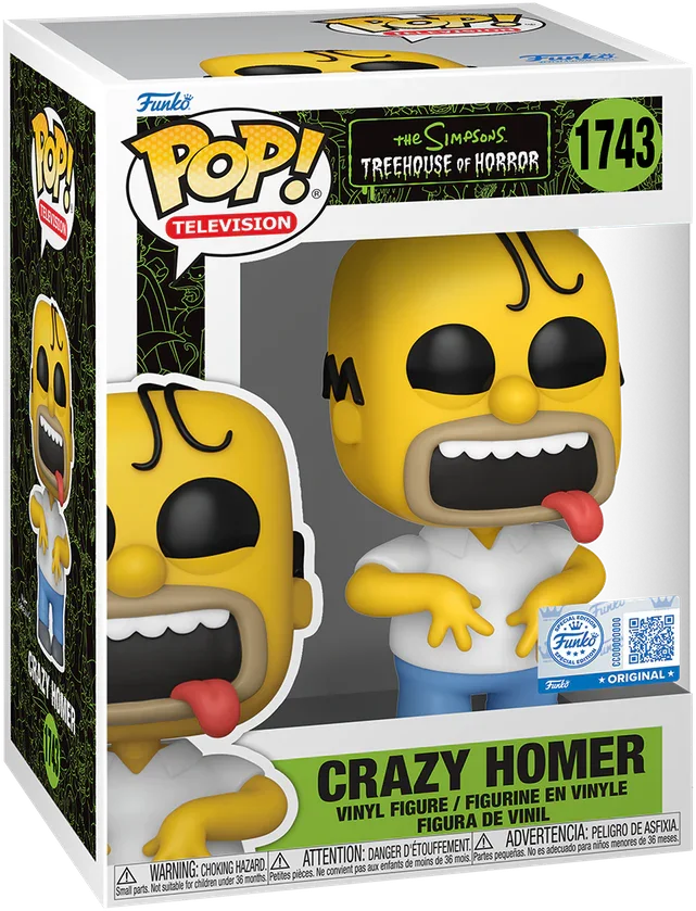 The Simpsons: Treehouse of Horror - Crazy Homer US Exclusive Pop! Vinyl [RS] - Image 3