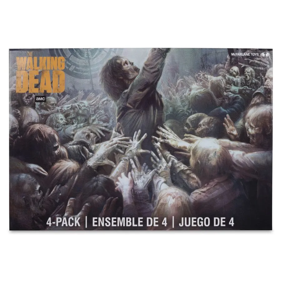 The Walking Dead - Walkers Figure Set 4-Pack - Image 2