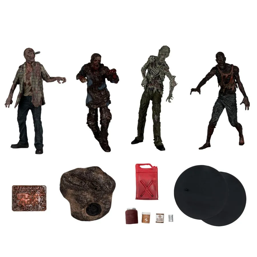 The Walking Dead - Walkers Figure Set 4-Pack - Image 3
