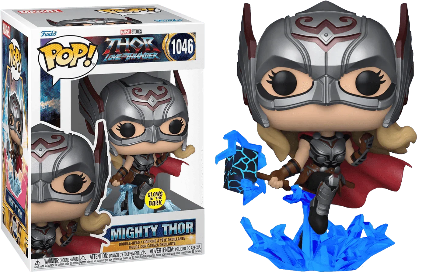 Thor 4: Love and Thunder - Mighty Thor Glow US Exclusive Pop! Vinyl [RS] - Image 2