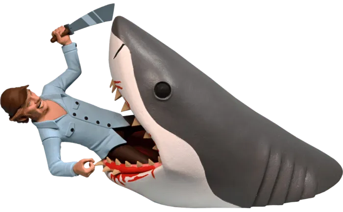 Toony Terrors - Jaws & Quint 2 Pack