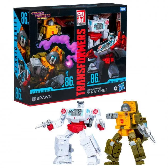 Transformers Studio Series Deluxe: The Transformers: The Movie - Brawn & Autobot Ratchet - Image 2