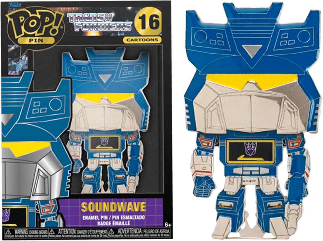 Transformers (TV) - Soundwave 4" Pop! Enamel Pin