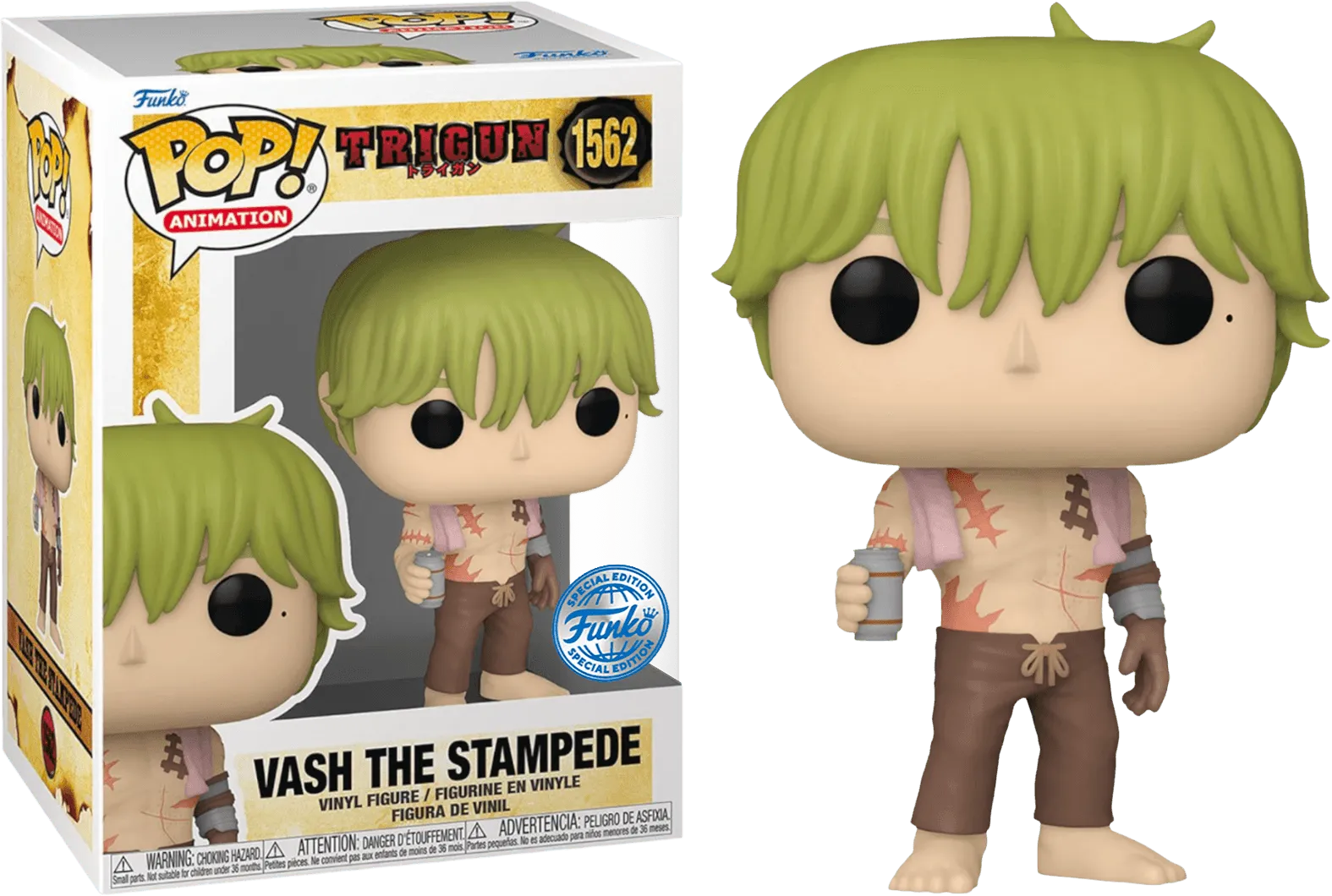 Trigun - Vash the Stampede (Shirtless) US Exclusive Pop! Vinyl [RS]