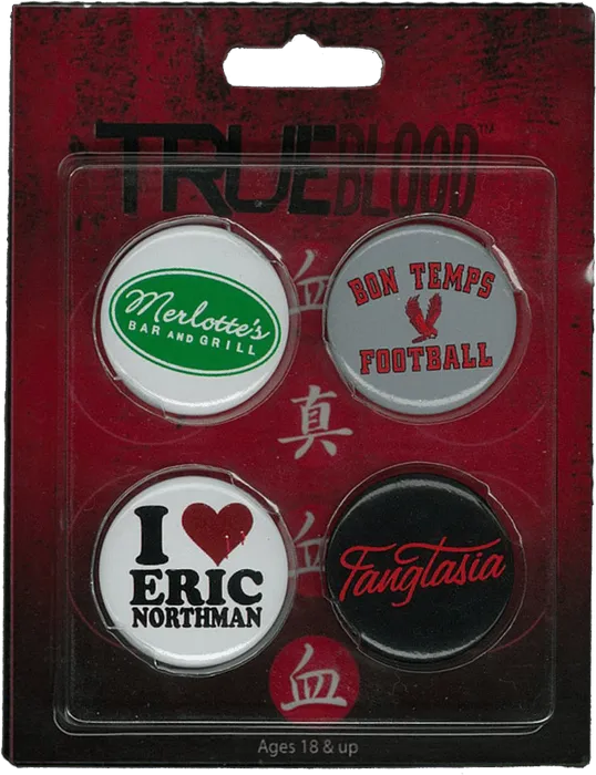 True Blood - Pin Set Of 4 (#2)