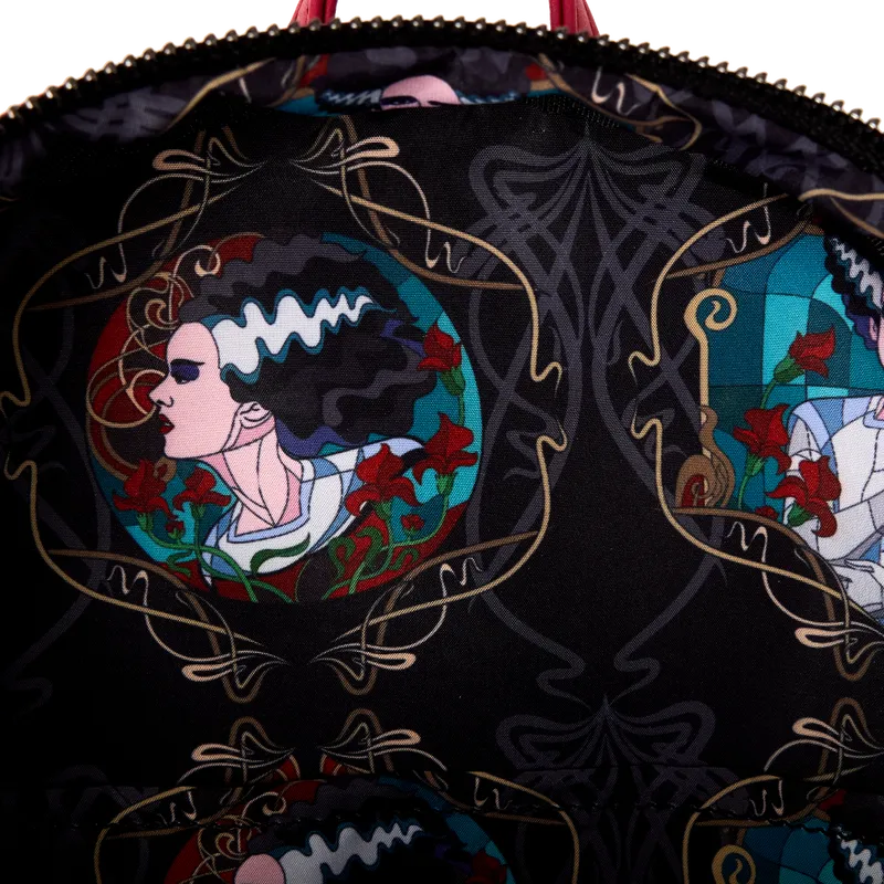 Universal Monsters - The Bride of Frankenstein Stained Glass Mini Backpack - Image 5
