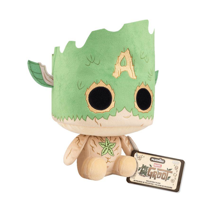 We Are Groot - Groot CaptAmerica (Marvel: 85th Anniversary) 7" Pop! Plush - Image 3