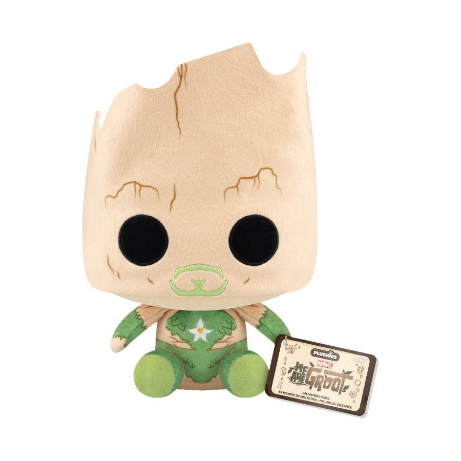We Are Groot - Groot Iron Man (Marvel: 85th Anniversary) 7" Pop! Plush - Image 2