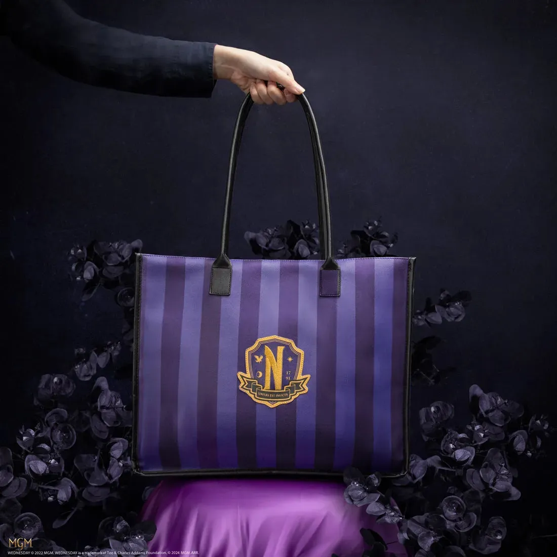 Wednesday (TV) - Nevermore Academy Shopping Bag (Purple) - Image 2