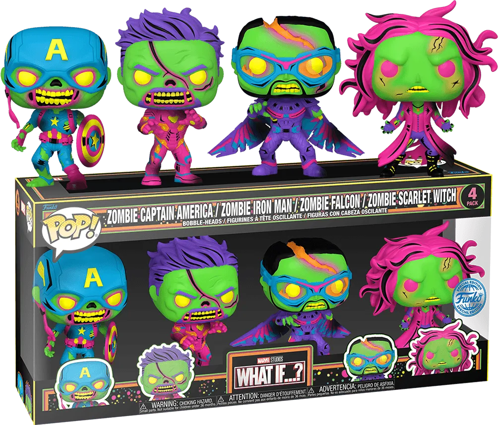 What If...? - Blacklight US Exclusive Pop! Vinyl 4-Pack [RS]