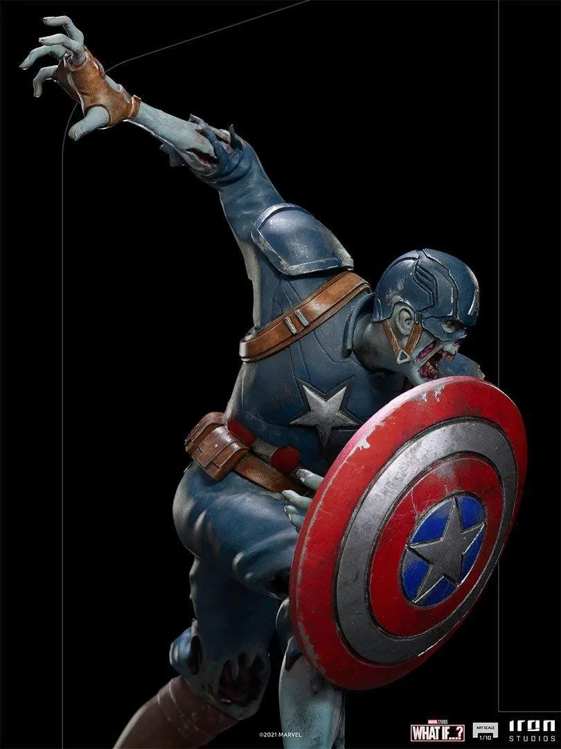 What If - Zombie Captain America 1:10 Scale Statue - Image 8