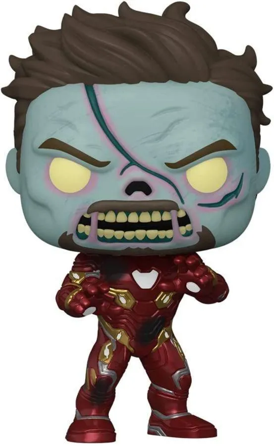 What If - Zombie Iron Man Glow US Exclusive Pop! Vinyl [RS] - Image 2