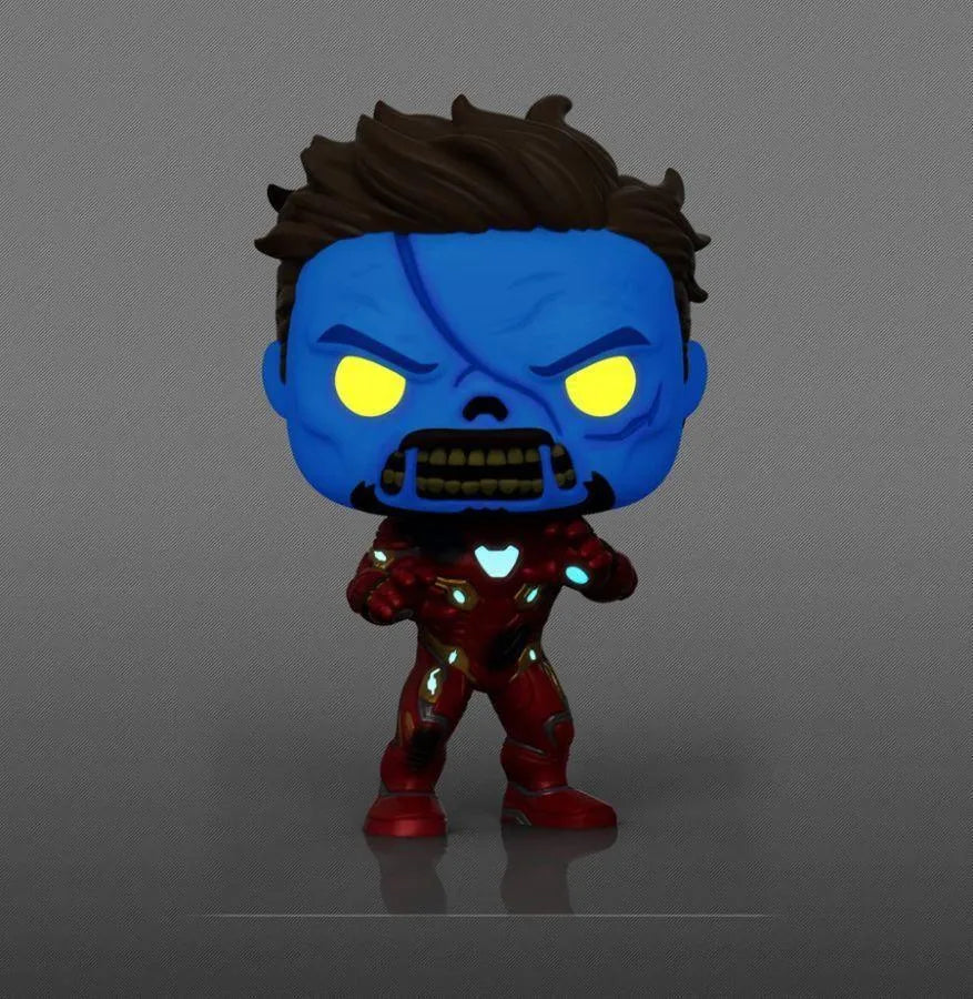 What If - Zombie Iron Man Glow US Exclusive Pop! Vinyl [RS] - Image 3