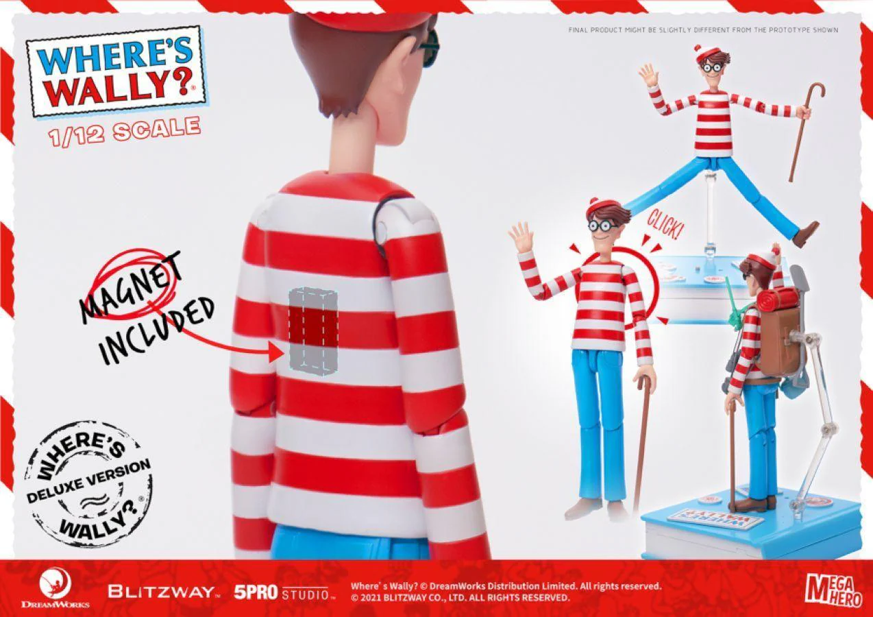 Where's Wally? - Wally Deluxe 1:12 Scale 6" Action Figure - Image 7