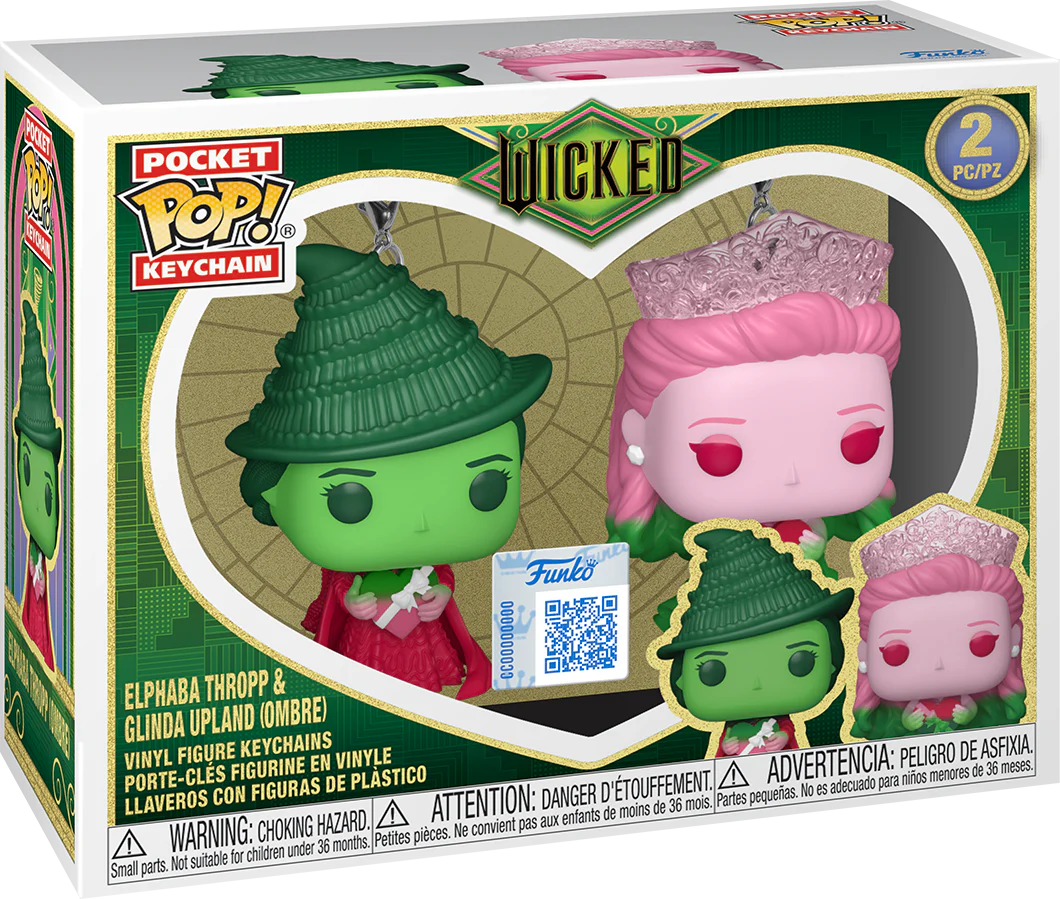 Wicked (2024) - Glinda & Elphaba (Ombre) Pop! Keychain 2-Pack - Image 3