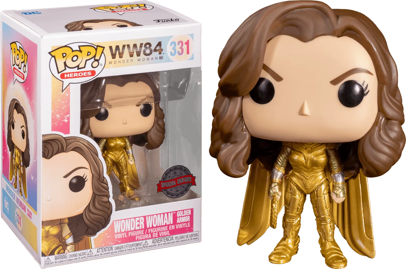 Wonder Woman: 1984 - Wonder Woman Gold No Helmet US Exclusive Pop! Vinyl [RS]